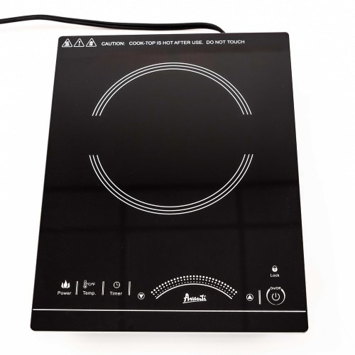 Placa de inducción portátil Avanti 1800W, negro